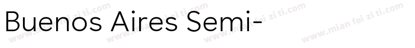 Buenos Aires Semi字体转换